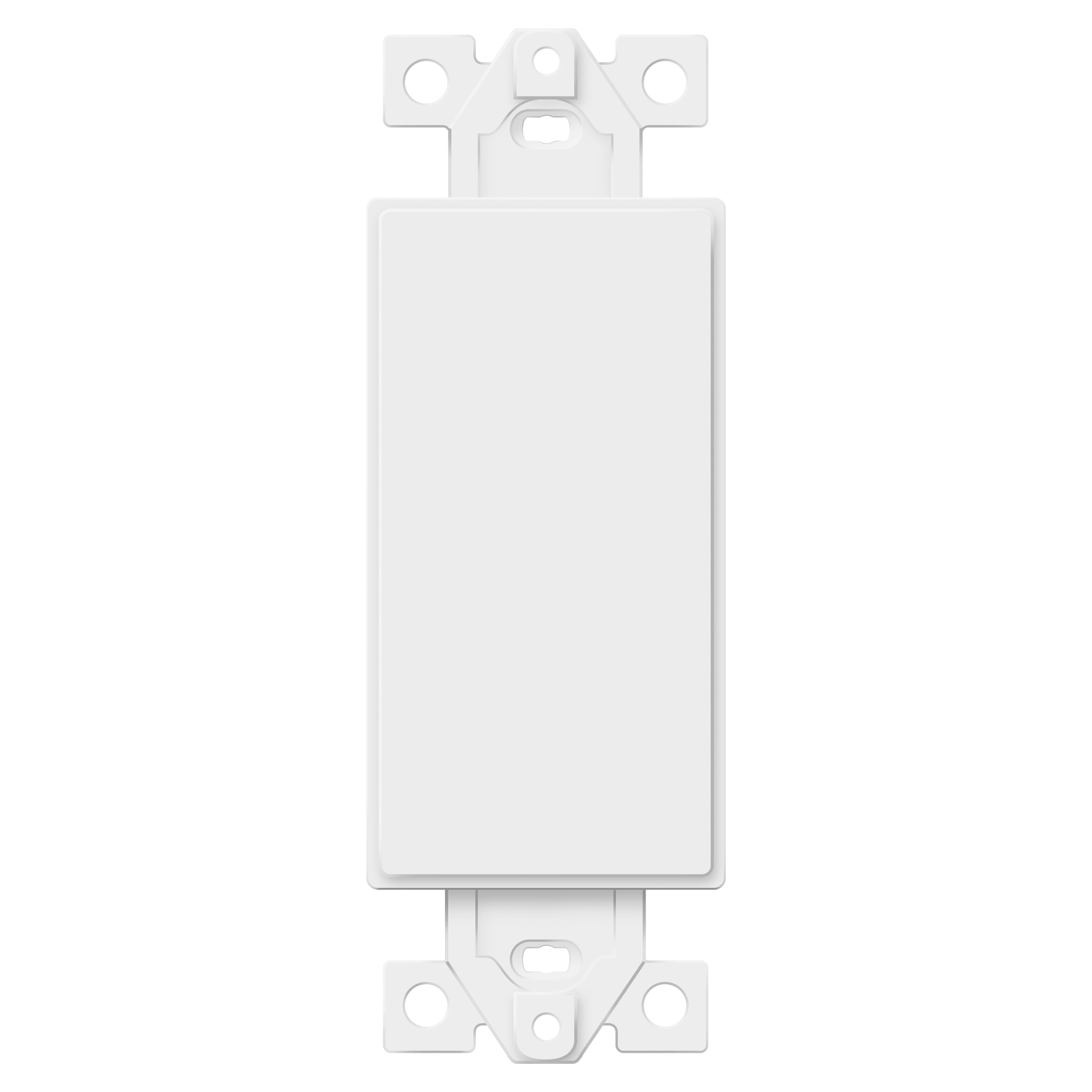 1-Gang Decorator Blank Adapter Insert - White