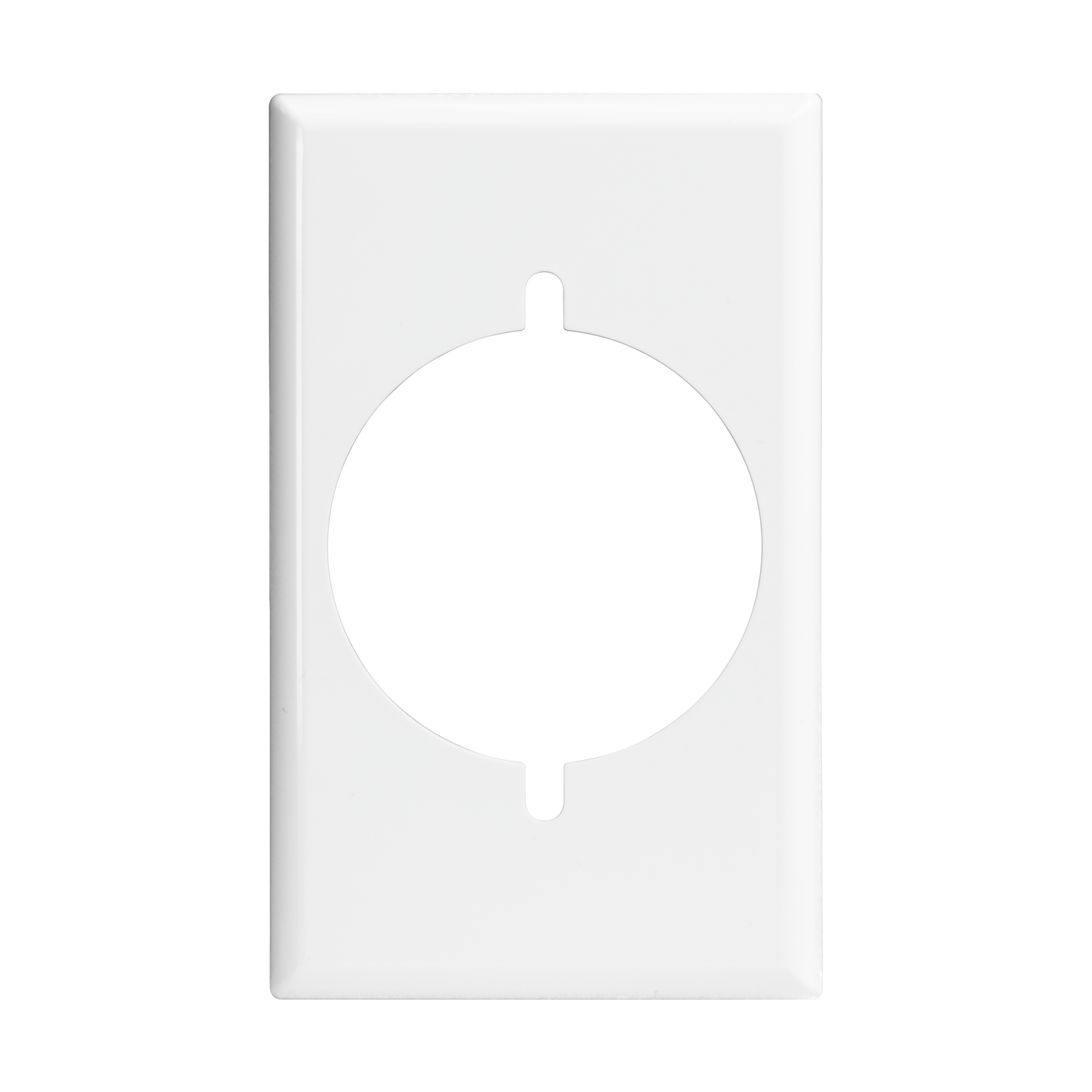 1-Gang Single Receptacle Power Outlet Wall Plate - White