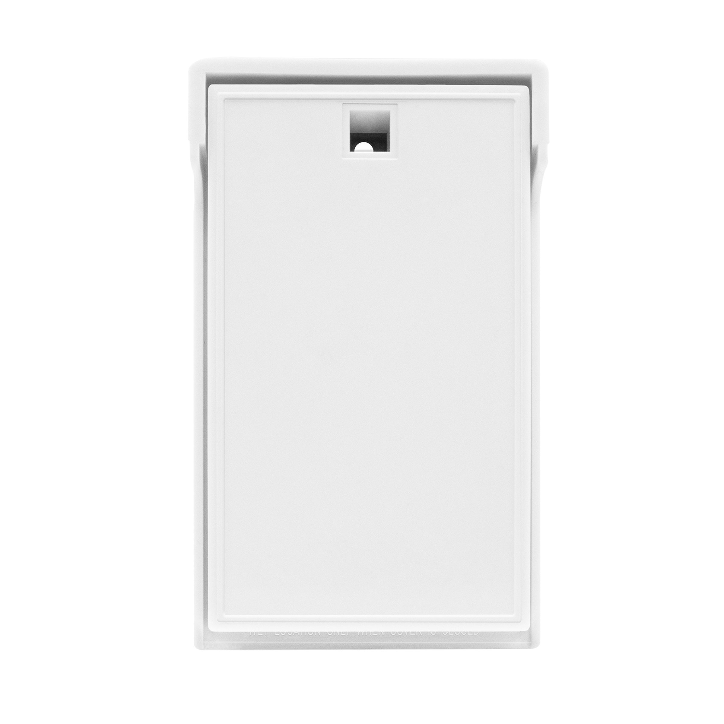 1-Gang Weatherproof Decorator Vertical Mount Wall Plate - White