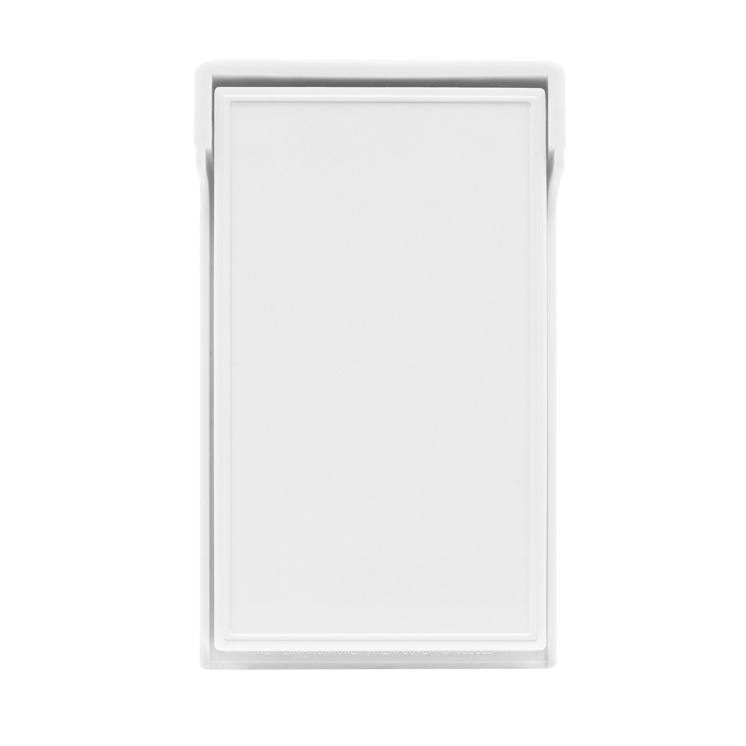 1-Gang Weatherproof Duplex Vertical Mount Wall Plate - White