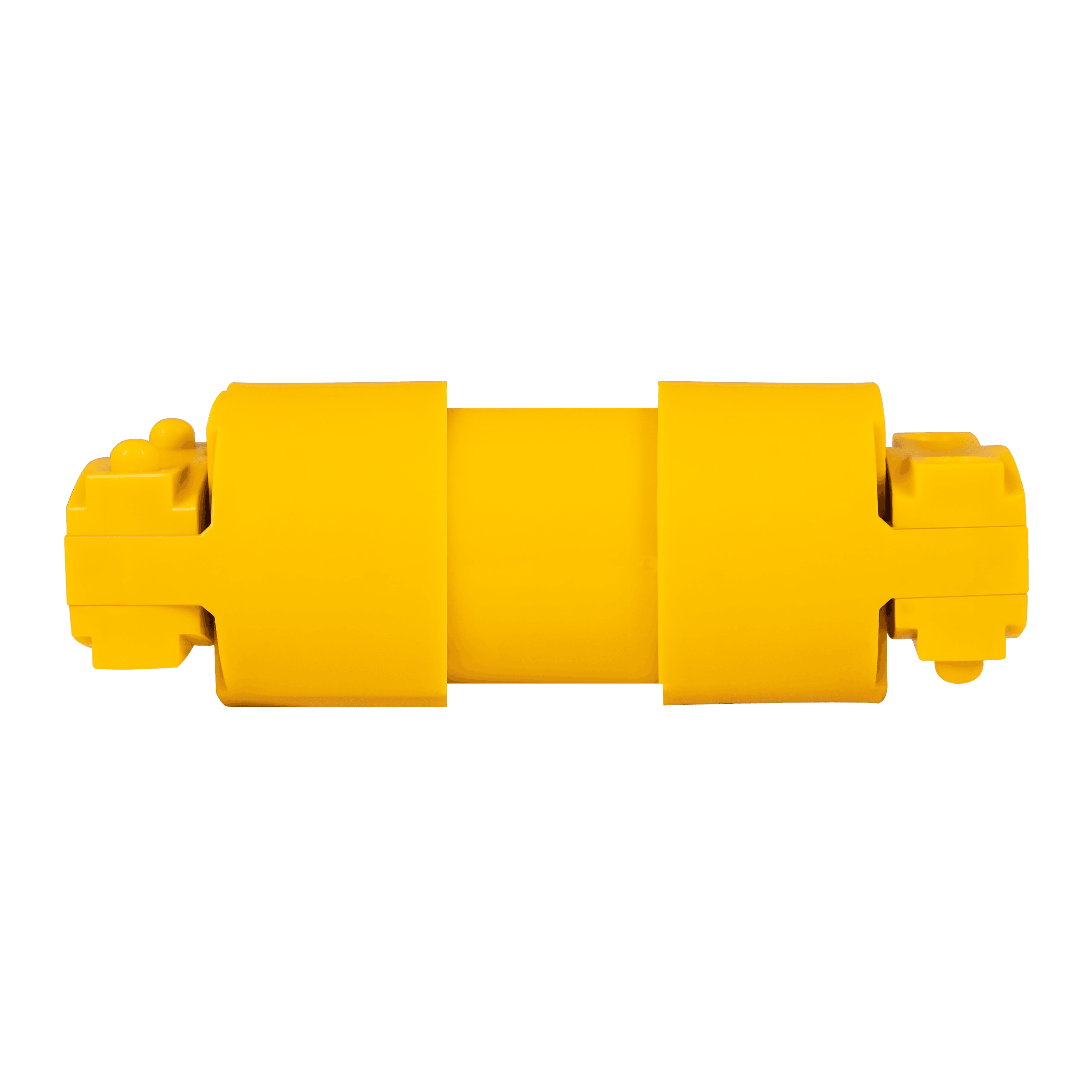 15 Amp 125Volt 60 Hz Straight Blade Plug and Connector Combo NEMA 5-15P/R - Yellow view 2
