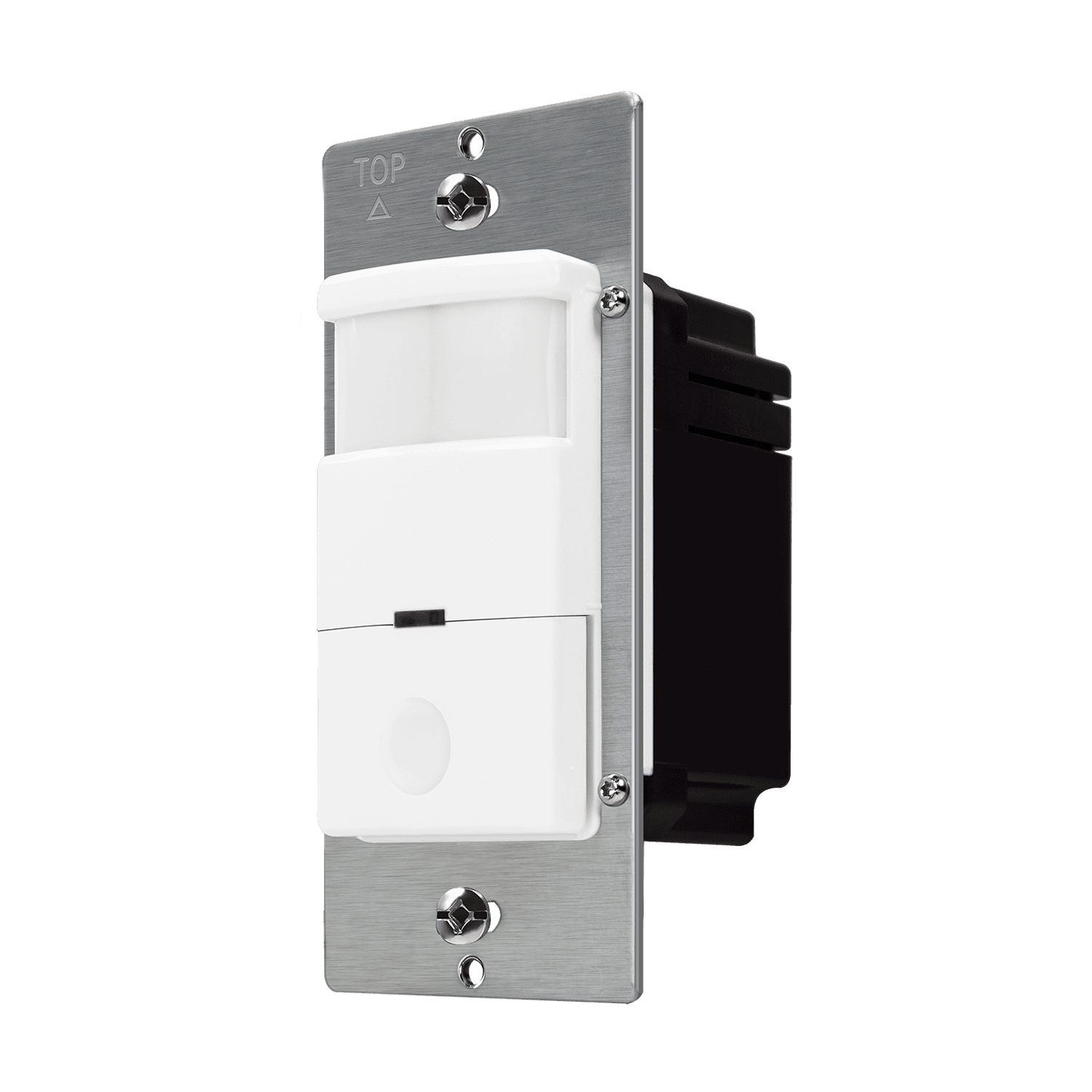 180° PIR Occupancy/Vacancy Motion Sensor Wall Switch, Secured Ground Wire Required, Single Pole - White view 2