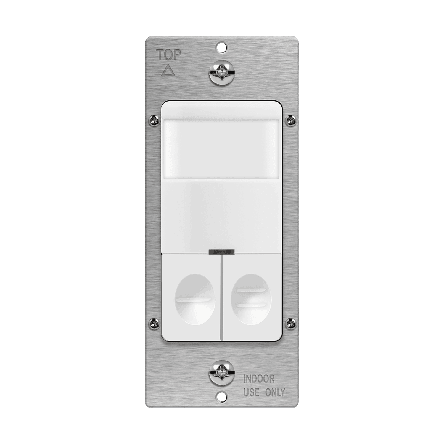 180° PIR Occupancy/Vacancy Motion Sensor Wall Switch with Dual Relay, Secured Ground Wire Required, Single Pole - White