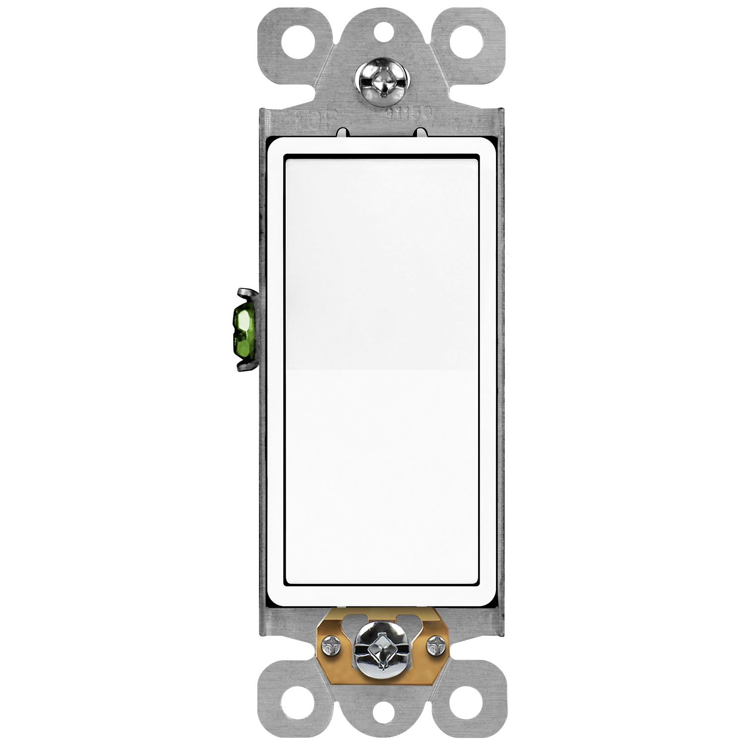 Antimicrobial Residential Grade Decorator Switch, Three-Way - White