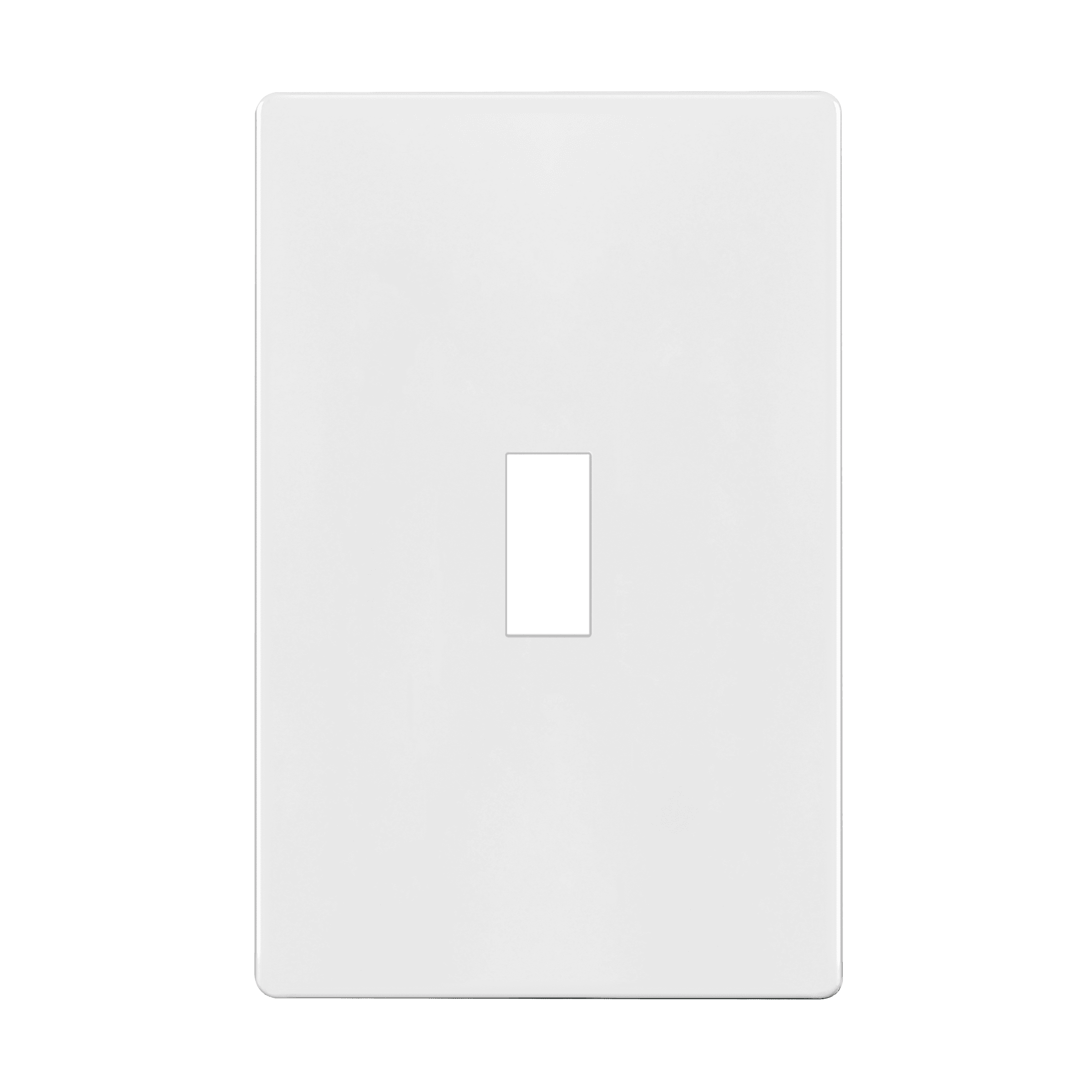 Antimicrobial Screwless Toggle One-Gang Wall Plate - White