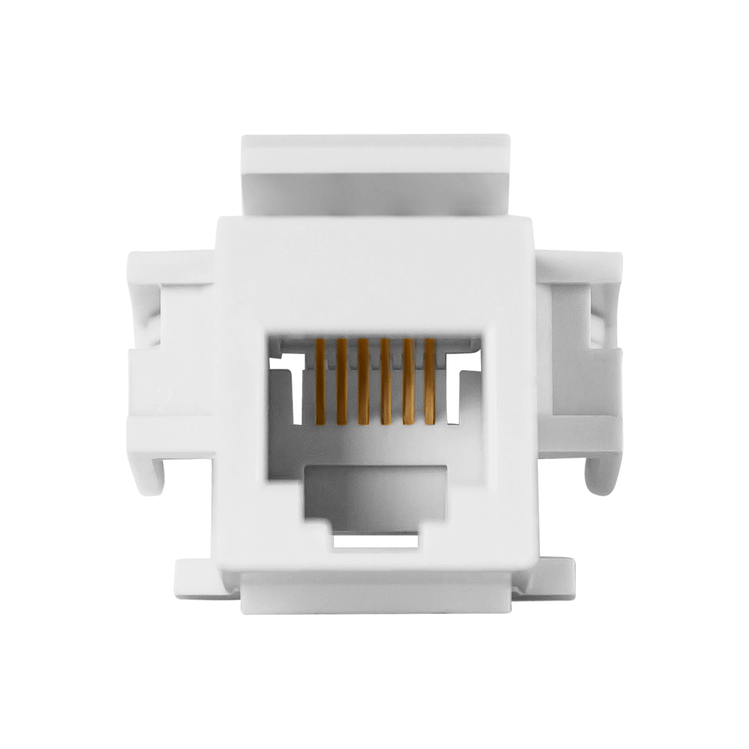 Audio/Video Connectors Category Phone Jack - White