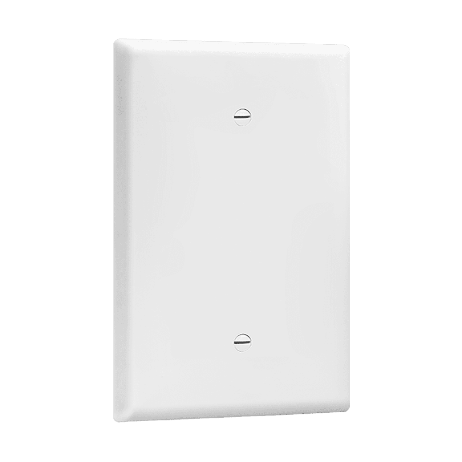Blank Cover One-Gang Wall Plate, Oversize - White view 2
