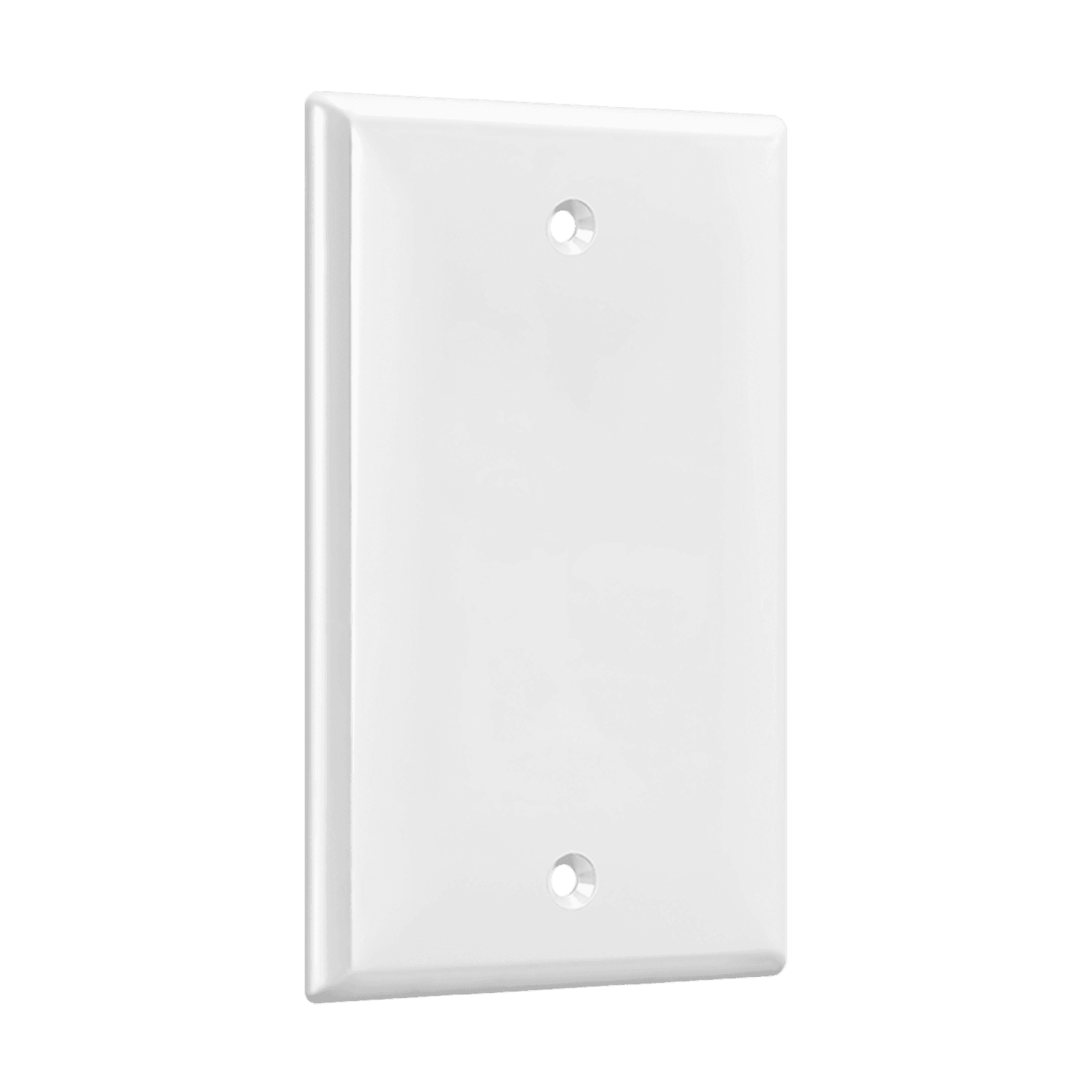 Blank Cover One-Gang Wall Plate - White view 2