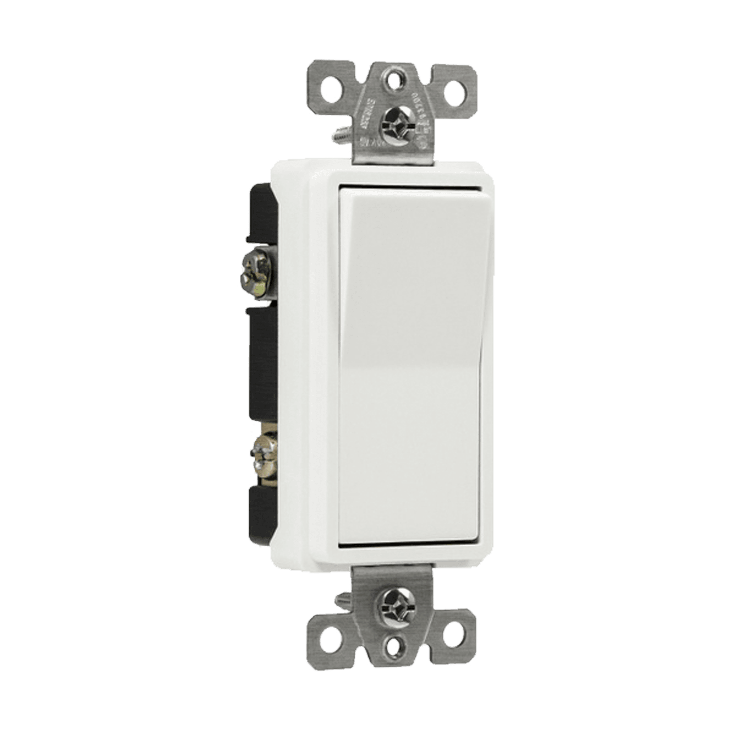 Commercial Grade 20A Decorator Switch, Three-Way - White view 2