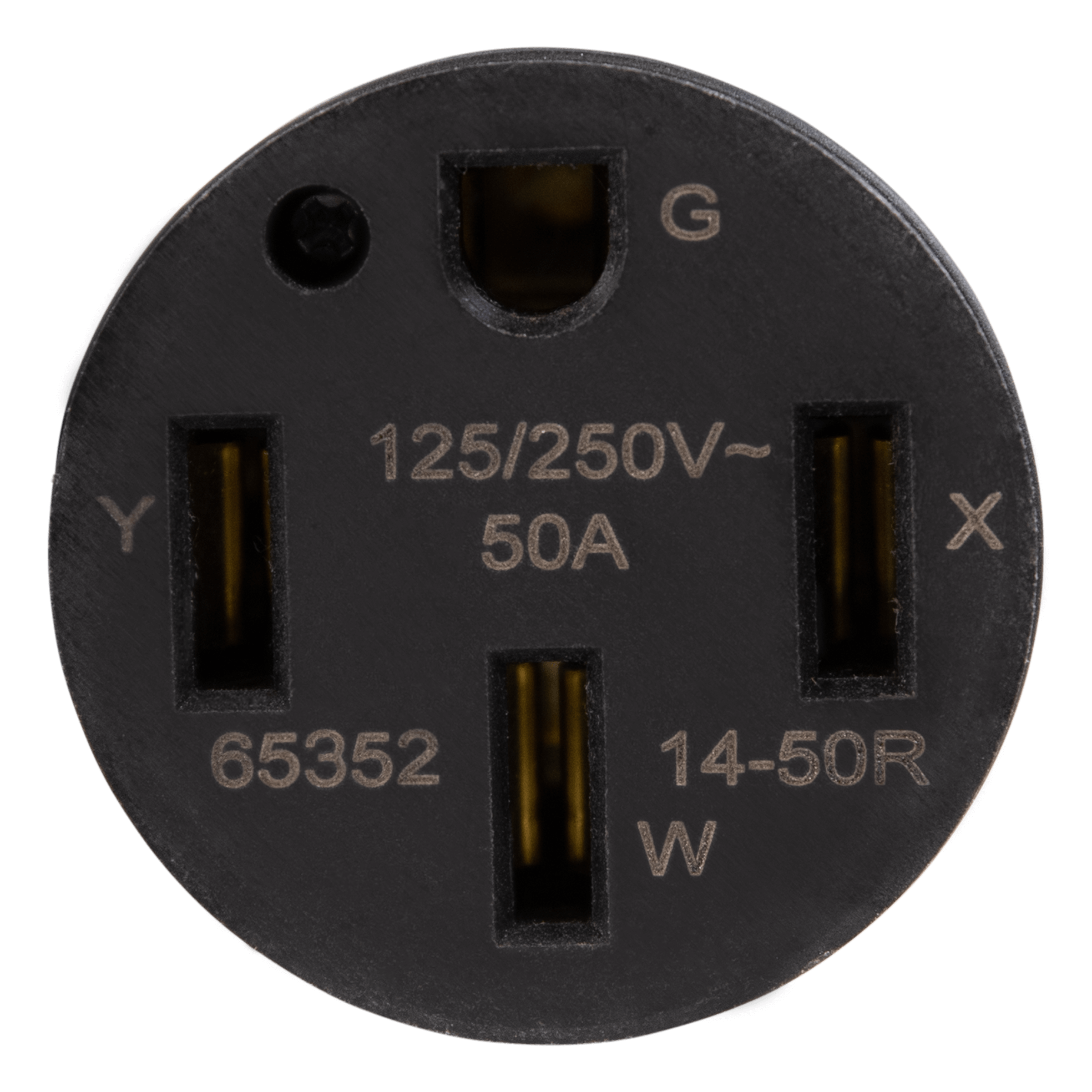 Compact Adapter NEMA 6-50P to 14-50R - Black view 3