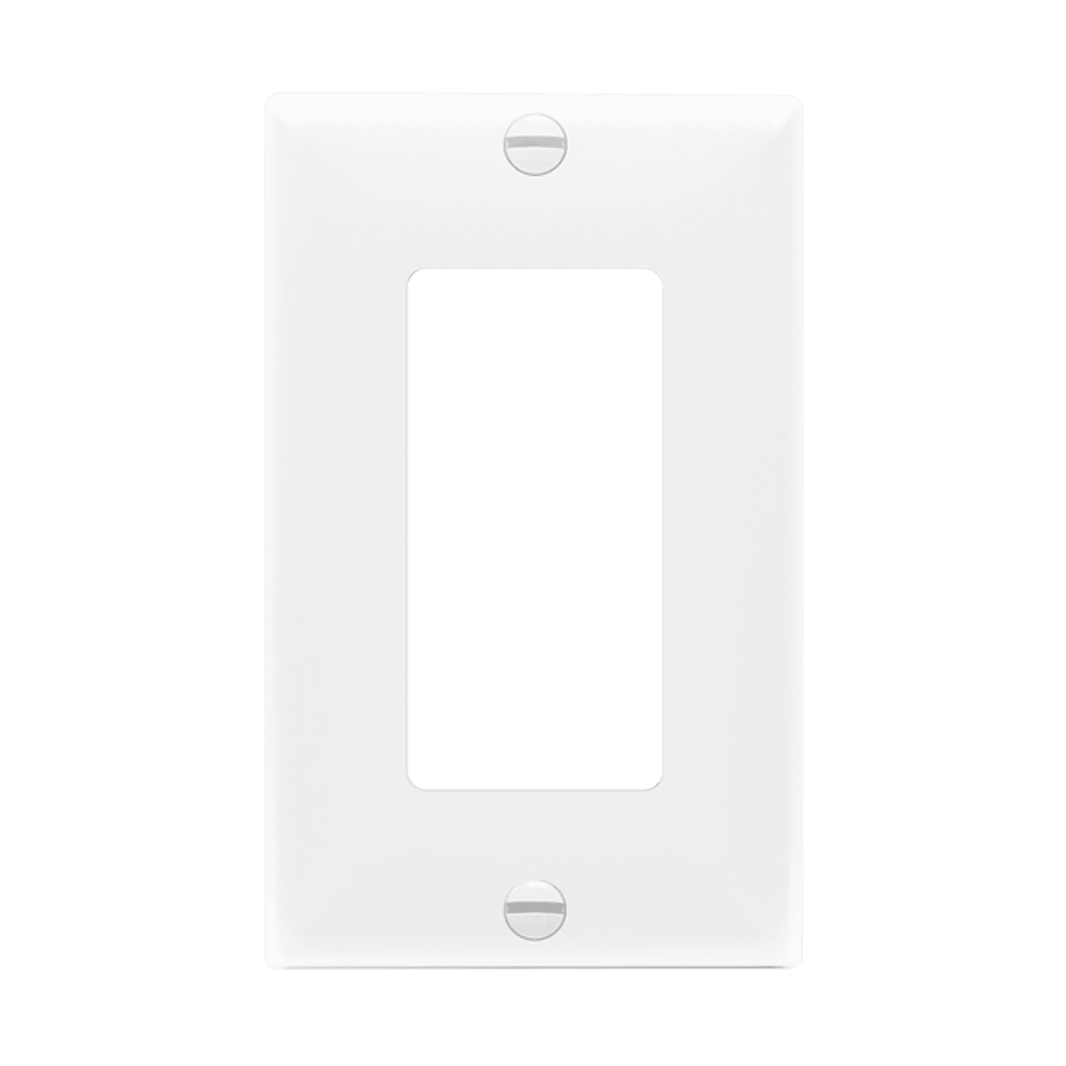 Decorator/GFCI One-Gang Wall Plate - White