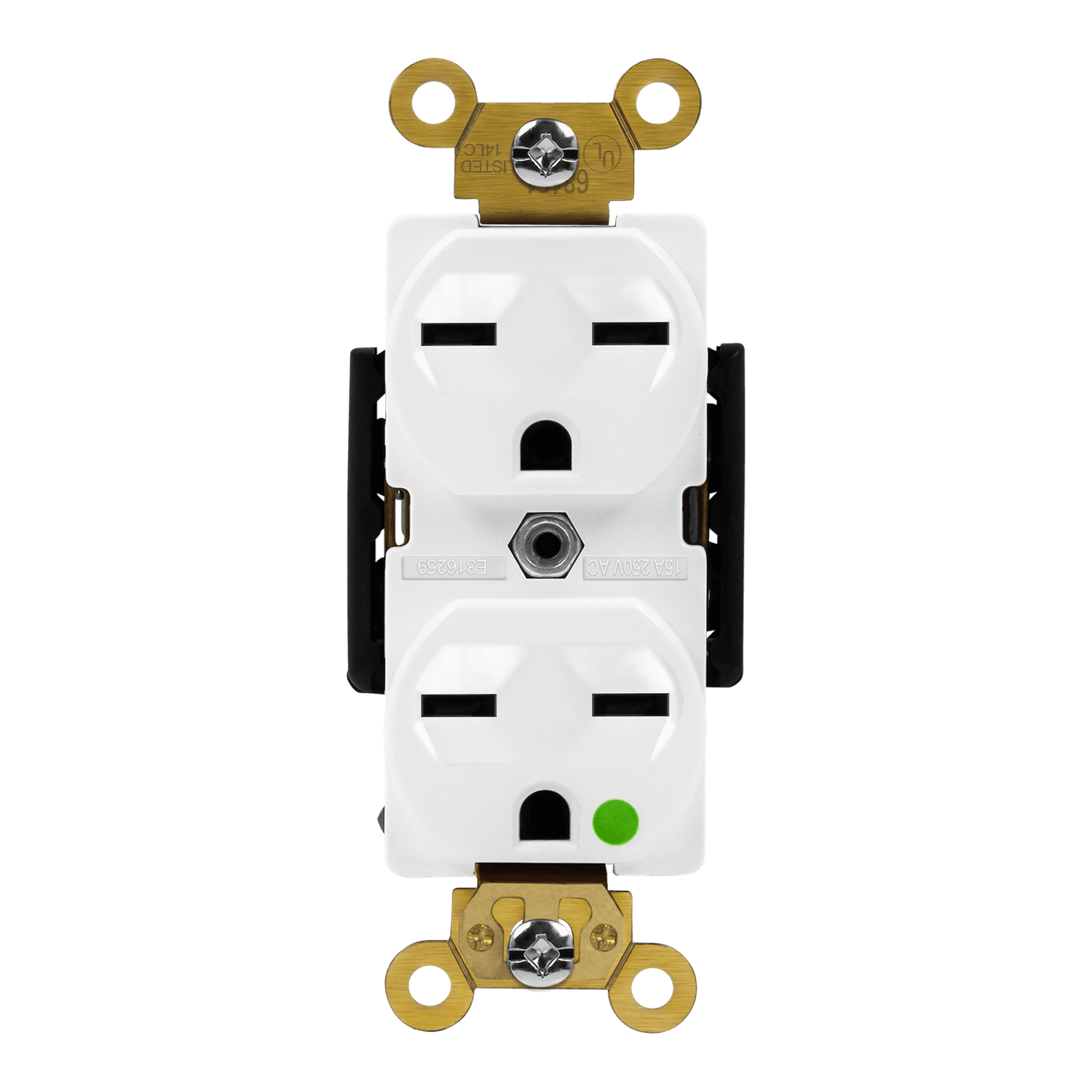 Hospital Grade 15A Receptacle, 6-15R - White