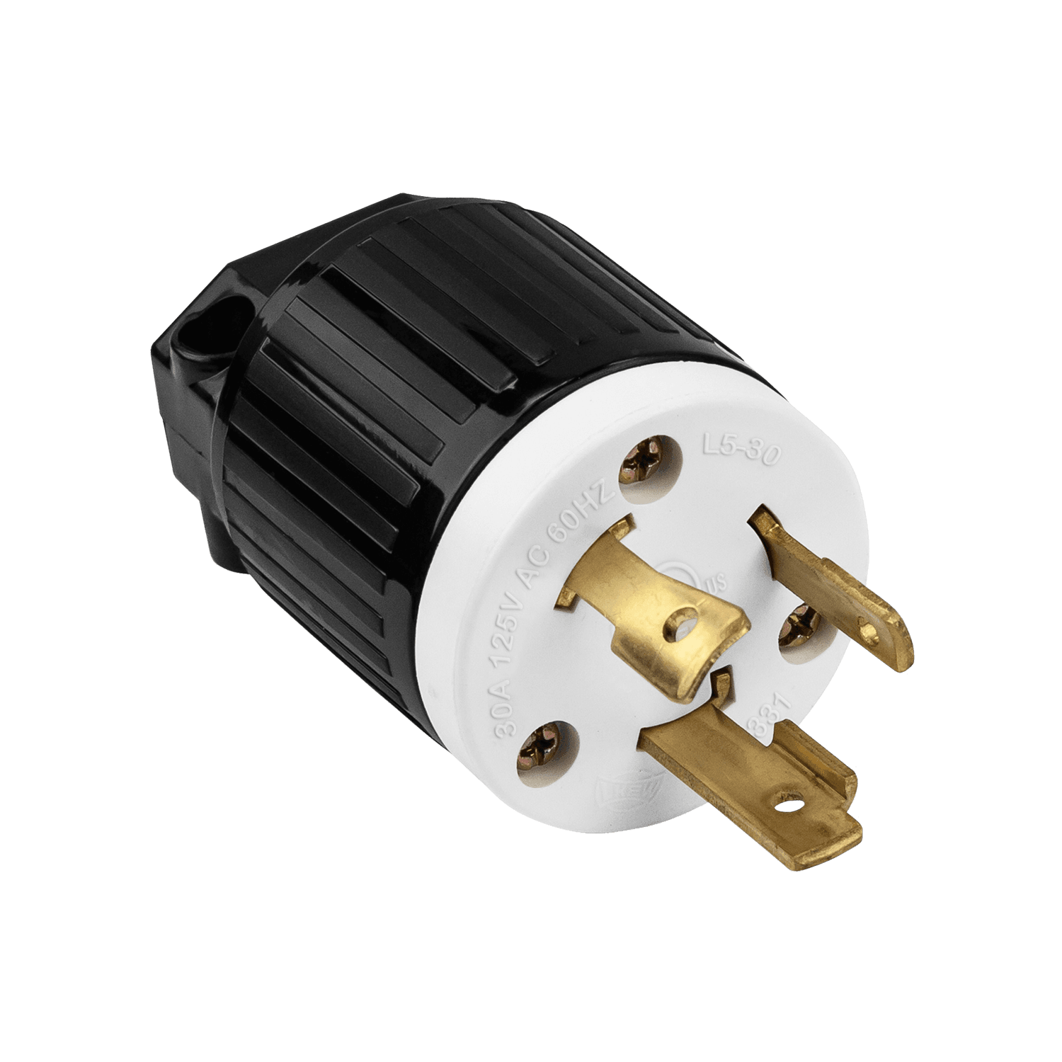 Industrial Grade Locking Plug, 30A, L5-30P - Black