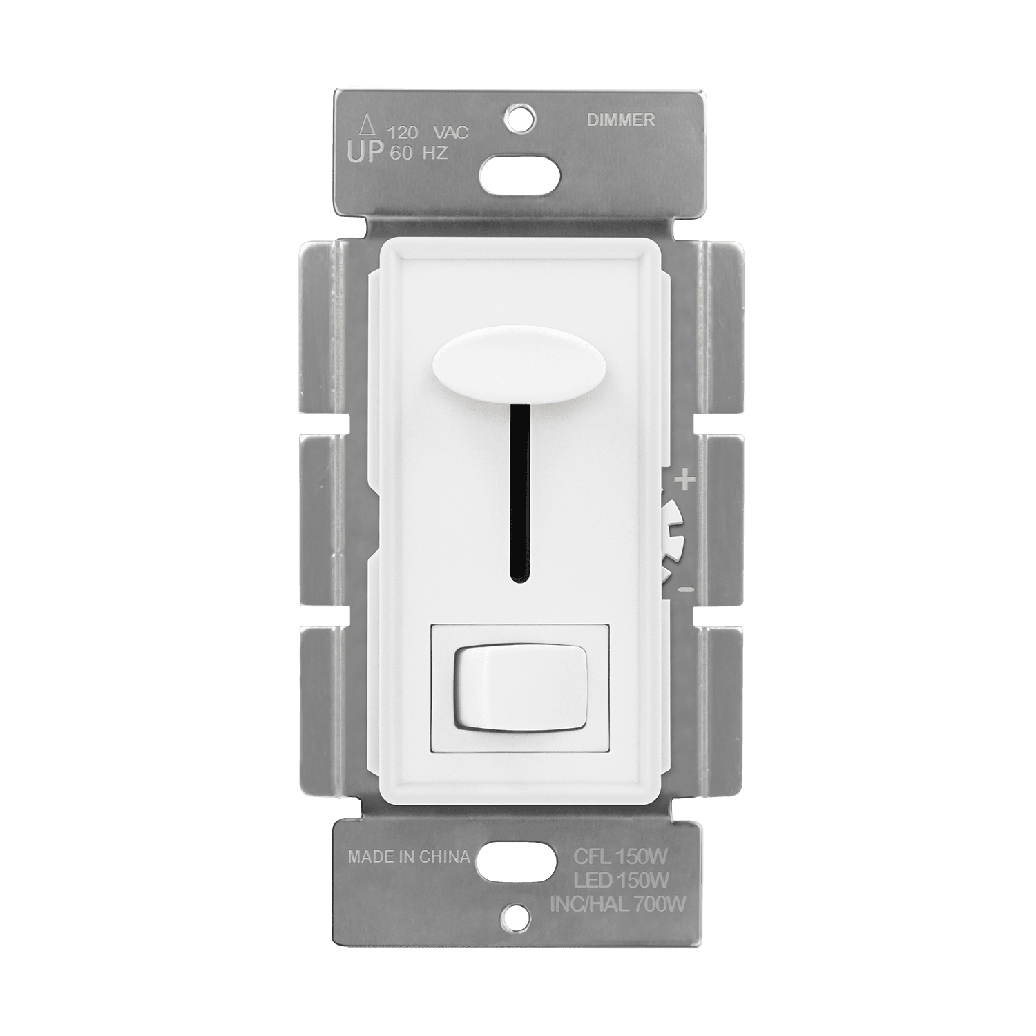 Dimmer Switch for CFL, Incandescent, LED Lights - White