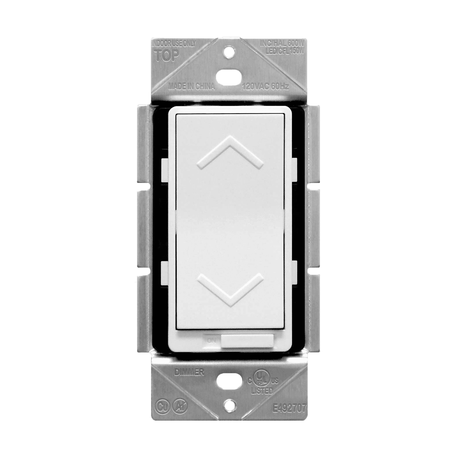 LED/CFL & Incandescent/Halogen Dimmer Switch - White