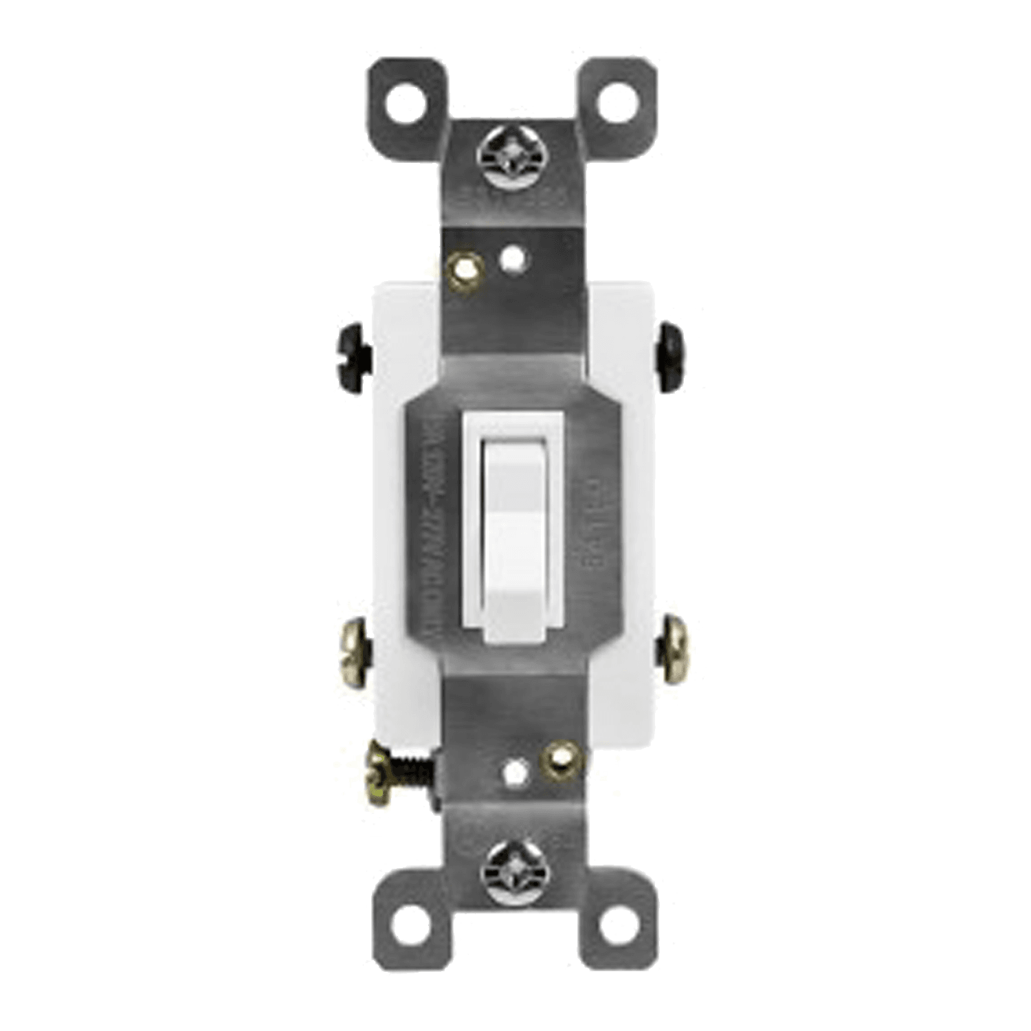Residential Grade 15A Toggle Switch, Four-Way - White