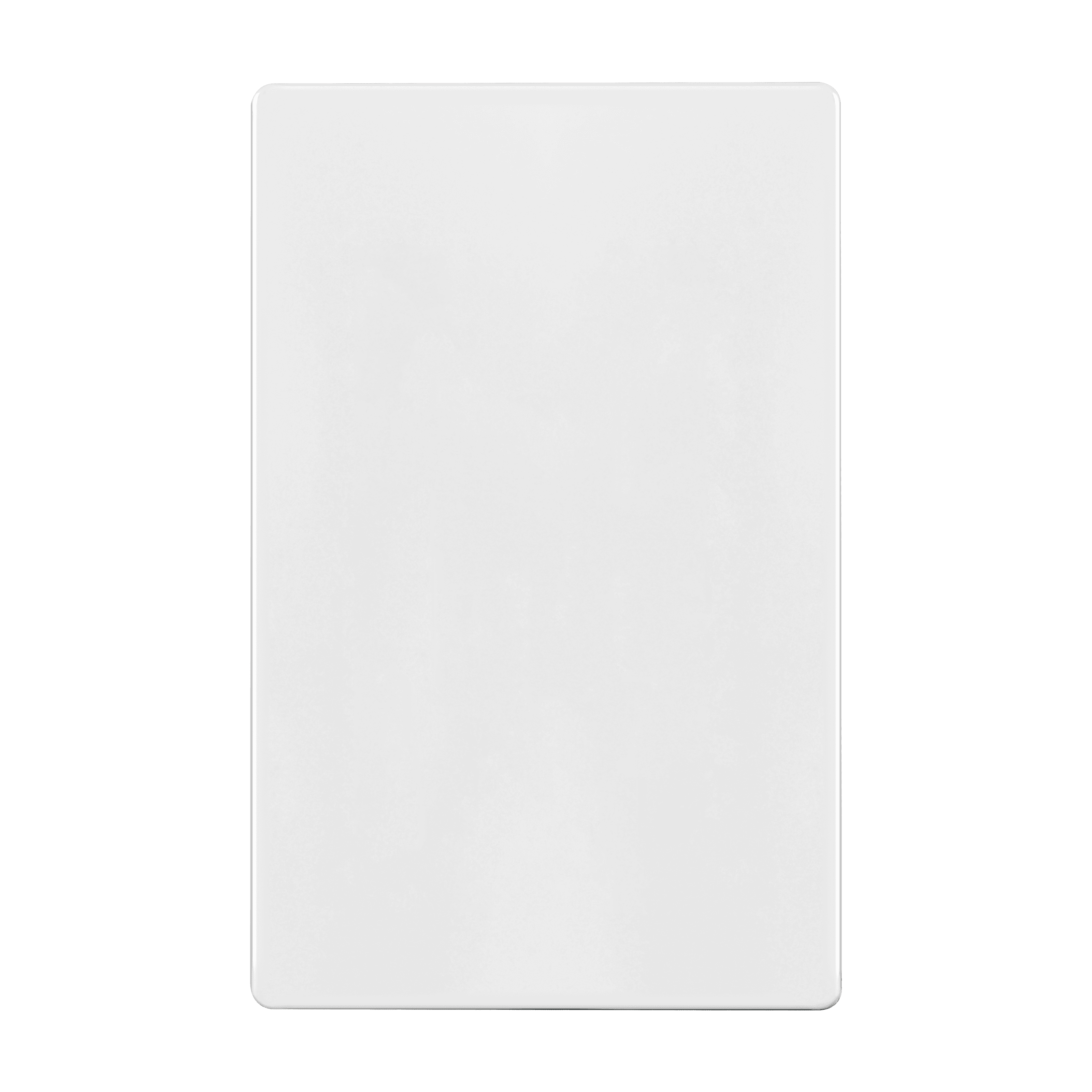 Screwless Blank One-Gang Wall Plate - White