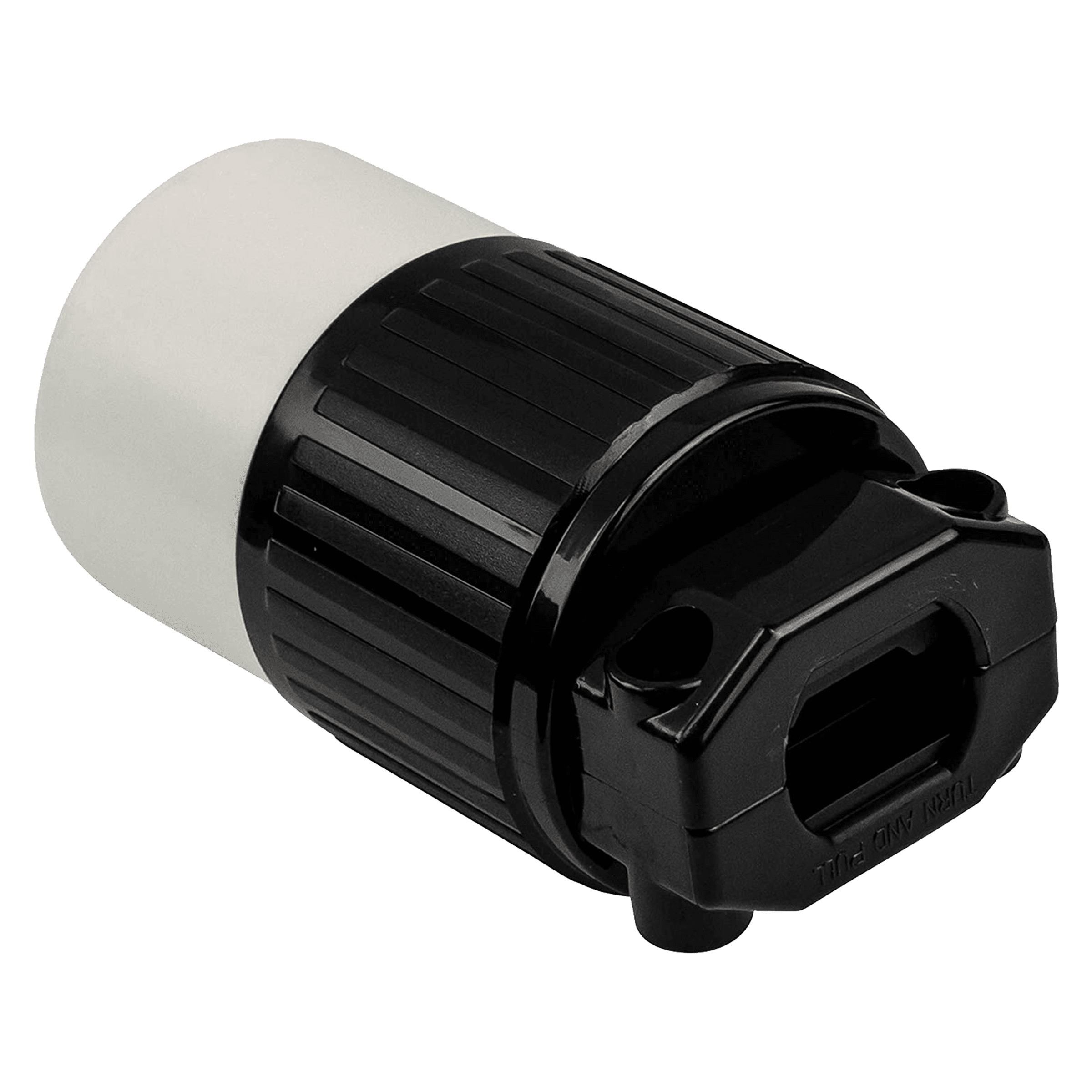 Straight Blade Cord Connector, 20A, 6-20C - Black view 3
