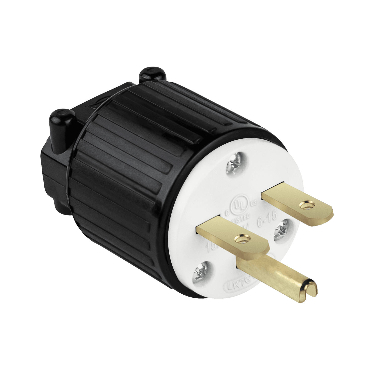 E Straight Blade Plug, 15A, 6-15P (66220) - Enerlites