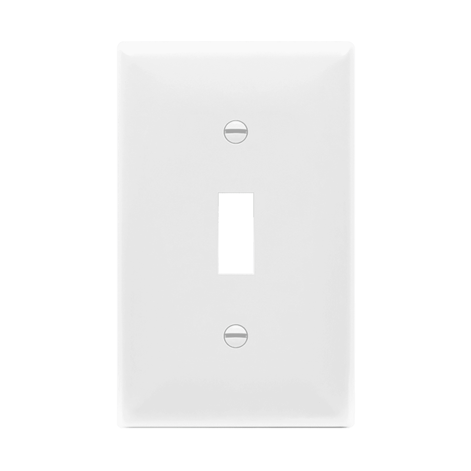 Toggle Switch One-Gang Wall Plate - White