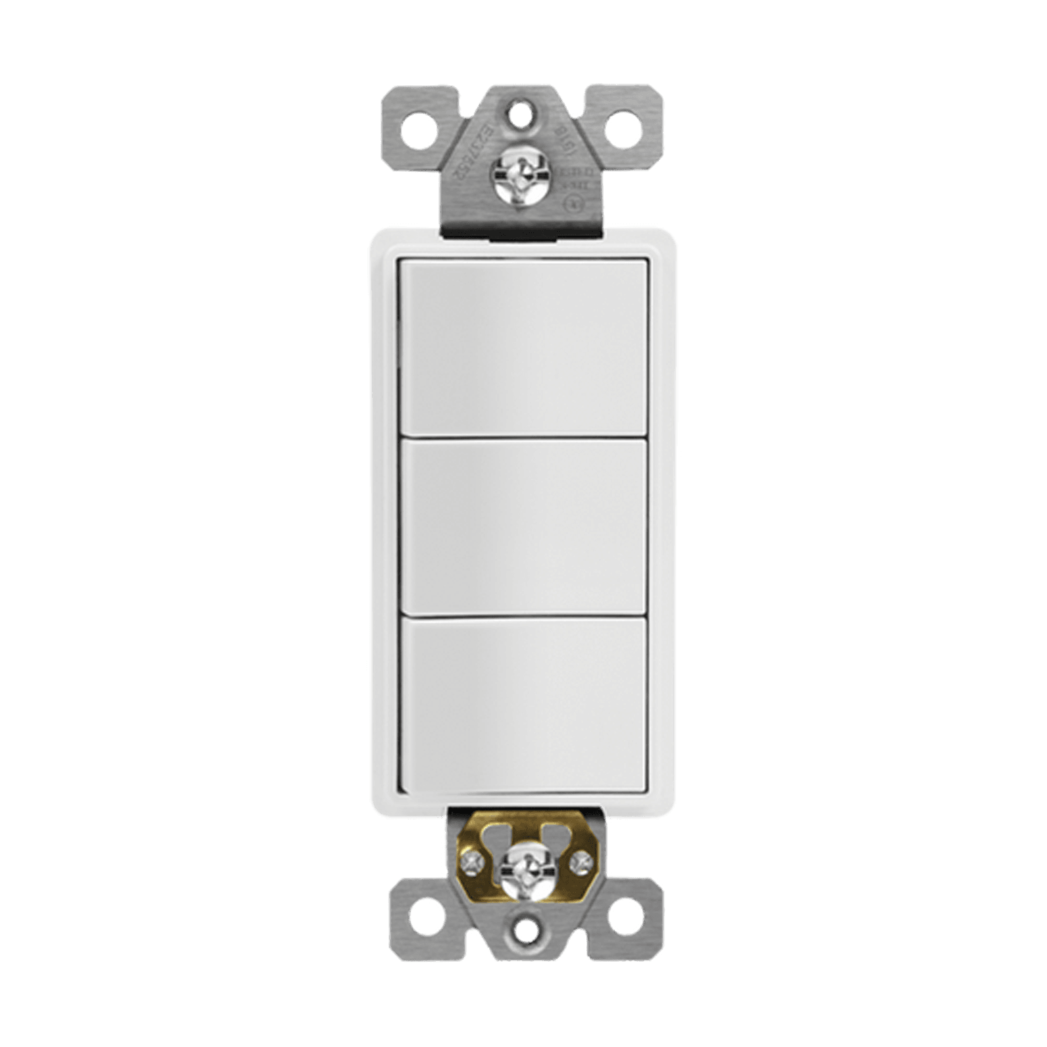 Triple Rocker Switches - White