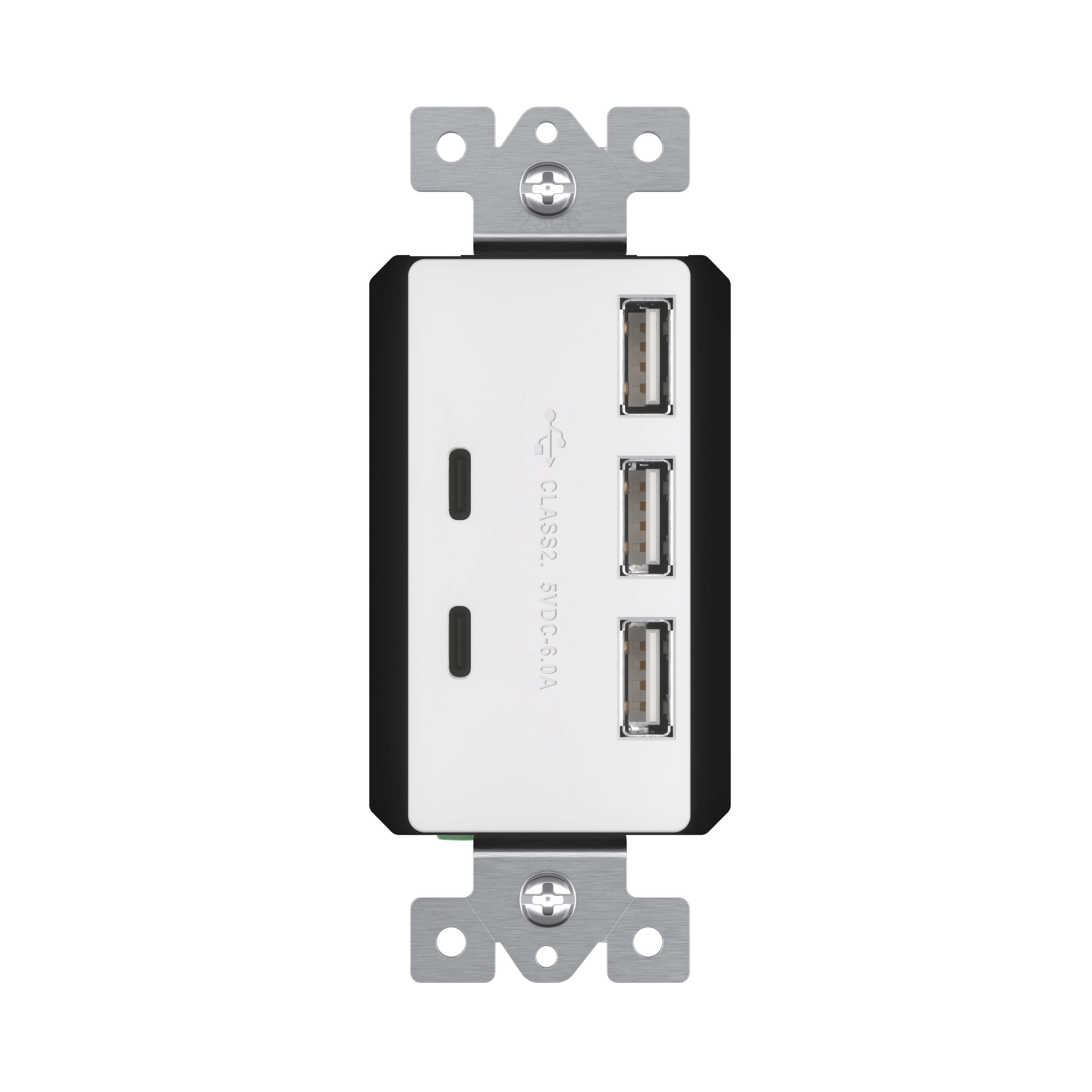 Type-A/C USB Power Station Charger - White